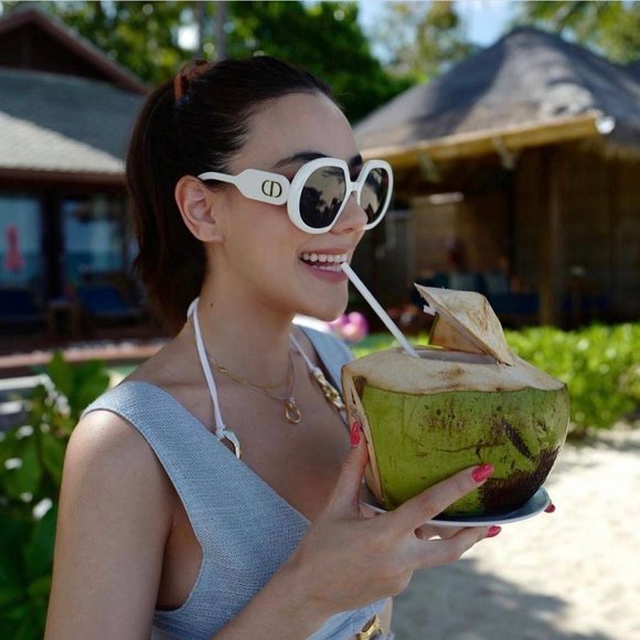 FINAL PRICE NEW DIOR DIORBOBBY R1U 95B0 IVORY BLUE SUNGLASSES - Picture 4 of 13